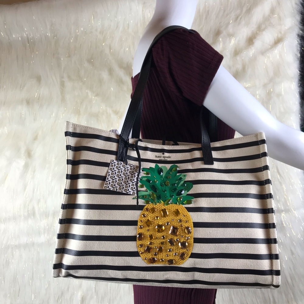 ❌SOLD❌KATE SPADE PINEAPPLE MEGA SAM SHOULDER/TOTE - Picture 7 of 8